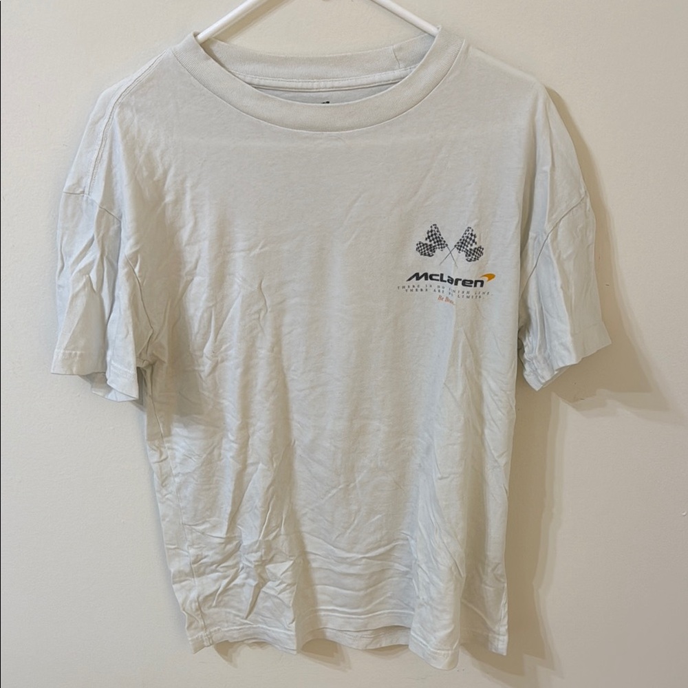 Zara White McLaren Graphic Tee